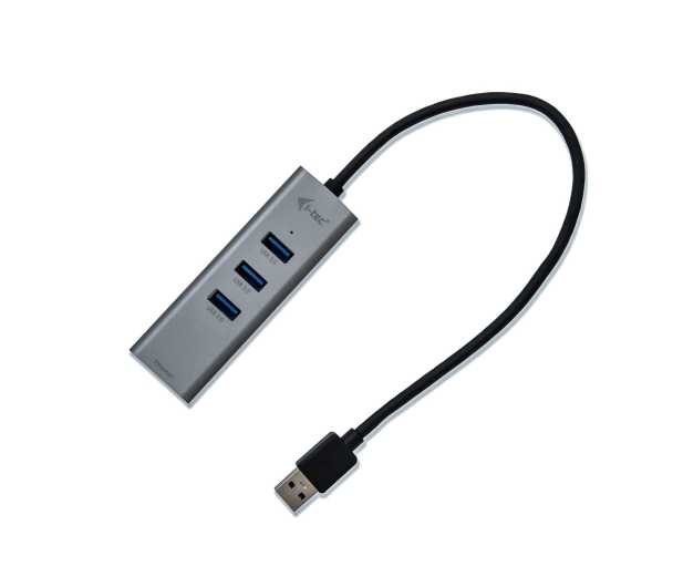 I-TEC USB 3.0 Metal LAN HUB 3x USB 3.0 RJ-45 10/100/1000 Mb/s U3METALG3HUB - 456338 - zdjęcie 2